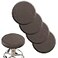 Debruyne ANWUCHEN Stool Covers 4 Soft Elastic Bar Stool Seat Covers for 1318 Inch Round Chairs Gray