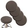 Debruyne ANWUCHEN Stool Covers 4 Soft Elastic Bar Stool Seat Covers for 1318 Inch Round Chairs Gray