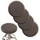Debruyne ANWUCHEN Stool Covers 4 Soft Elastic Bar Stool Seat Covers for 1318 Inch Round Chairs Gray