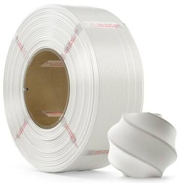 MarsWork PLA Filament 175mm PLA 3D Printer FilamentRefill1kg Refill for Reusable Spools22lbsPremium Quality 3D Printing Filament for Bambu lab 3D PrintersWhite