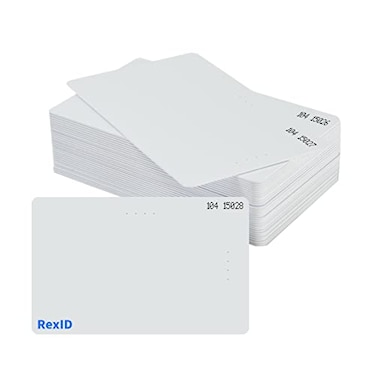 REXID Default Programmed RexID 25 Pack H10301 PVC ISO Proximity Card for Access Control SystemComparable to Standard 26 bit Format for AddOn Replacement on Current System
