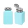 JETEHO 2 Pack 200ml Push Down Alcohol Dispenser Pump Bottle Methanol Container
