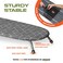 XABITAT Table Top Ironing Board with Wall Mount DCrease Portable Space Saving Mini Laundry Room Iron Board Foldable Small Ironing Board Grey