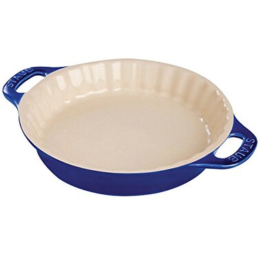 Staub Ceramic 9inch Pie Dish Dark Blue