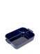 Peugeot Appolia Rectangular Oven Dish Ceramic Baker with Handles Blue 8 x 6 x 2 inches