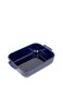 Peugeot Appolia Rectangular Oven Dish Ceramic Baker with Handles Blue 8 x 6 x 2 inches