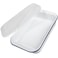 Webake Enamelware 9x13 Baking Pan with Lid Oblong Cake Pan Enameled Steel Roasting Pan Baking Dish Lasagna Pan Food Containers