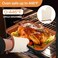 Barlket Baking Pans Set 6Pieces Non Stick Bakeware Set Stackable with Cookie Sheet Muffin RoundSquare Cake Pan Loaf Pan Rack Oven Mitt for Home Baker Gold