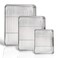 PP CHEF PP CHEF 161259 Inch Baking Sheets with Racks Set Stainless Steel Baking Cookie Sheet Oven Pan and Cooling Rack Healthy Easy Clean Oven Dishwasher Safe 3 Sizes 6Pcs
