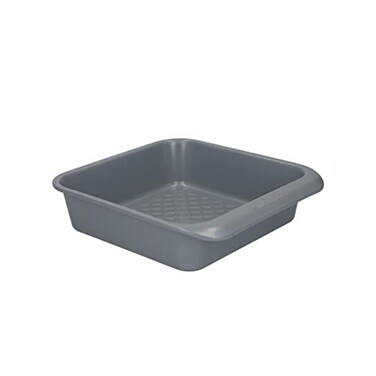 Master Class MasterClass Smart Ceramic Square Baking Tin with Robust Non Stick Coating Carbon Steel 23 cm 9 Inch Stackable Cake PanRoasting Tray