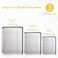 Ohtomber Stainless Steel Baking Sheet Pan Set 3 Pack Cookie Sheets for Baking Heavy Duty Stainless Steel Cookware Set Oven Cookie Tray for Roasting 91216 Inch