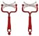 OFXDD Round Dough Cutter Roller Pack of 2 Rolling Biscuit Baking Cutter