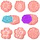 Sakolla 8 Pack Flower Cookie Cutters 3D Cookie Cutter with Plunger Stamp 8 Styles Spring Flowers Cookie Stamps for Home Kitchen