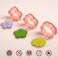 Sakolla 8 Pack Flower Cookie Cutters 3D Cookie Cutter with Plunger Stamp 8 Styles Spring Flowers Cookie Stamps for Home Kitchen