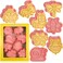 Sakolla Insect Cookie Cutters Set 8 Pcs Cookie Cutter with Plunger Stamps Cute Cookie Cutters for DIY Biscuit Snacks Cheese Baking