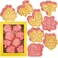 Sakolla Insect Cookie Cutters Set 8 Pcs Cookie Cutter with Plunger Stamps Cute Cookie Cutters for DIY Biscuit Snacks Cheese Baking