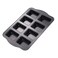 Twscvc Mini Loaf Pan 8Cavity NonStick Muffin PanCarbon Steel Brownie Bakeware for Oven baking Gray