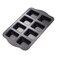 Twscvc Mini Loaf Pan 8Cavity NonStick Muffin PanCarbon Steel Brownie Bakeware for Oven baking Gray