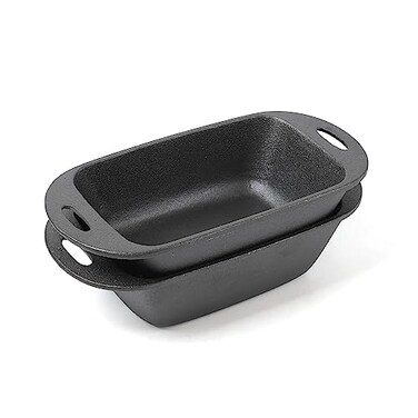HAWOK Cast Iron Bread Maker Loaf Pan pack of 2