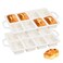 SJ Silicone Mini Loaf Pans with Metal Reinforced Frame2 Pack Nonstick Silicone Mini Bread Loaf Pans for Baking 8Cavity Tiny Banana Bread Set Dishwasher Safe Brownie PanCream