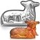 KIBS group Easter Cake Mold Lamb 2 Side 3D Traditional Aluminum Metal Lamb Cake Form for Baking Front and Back Sides