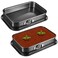 Uiifan 2 Pcs Non Stick Springform Pans Cheesecake Pan Rectangle Springform Pans Square Cake Pan with Removable Bottom for Kitchen Baking Roasting Muffin Bread Cake Brownie Bakeware 13 x 9 x 3 in