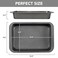 Tiawudi Cake Pan Nonstick Baking Pan for Cake Bread Brownie or Lasagna Heavy Duty Baking Dish with Diamond Texture Pattern and Wide Grips