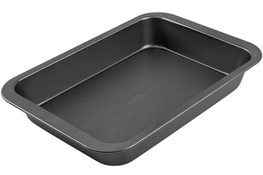 Tiawudi Cake Pan Nonstick Baking Pan for Cake Bread Brownie or Lasagna Heavy Duty Baking Dish with Diamond Texture Pattern and Wide Grips