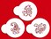 Designer Stencils Silk Paisley Cookie Stencils Mini BeigeSemiTransparent