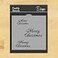 Designer Stencils Merry Christmas Cookie and Craft Stencil by