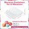 Sherr 24 Pcs Macaron Boxes Clear Plastic Macaron Storage Containers Macaroon Packaging Display Trays for Cookie Wedding Party Gifts