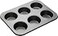 Master Class MasterClass Deep Muffin TrayYorkshire Pudding Tin 6 Hole Non Stick Mould Robust 1 mm Carbon Steel