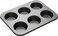 Master Class MasterClass Deep Muffin TrayYorkshire Pudding Tin 6 Hole Non Stick Mould Robust 1 mm Carbon Steel