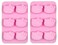 Handstand Kitchen Hello Kitty Commemorative 50th Anniversary Silicone Cupcake Mold Set Featuring Classic Bow in Limited Edition Pink