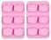 Handstand Kitchen Hello Kitty Commemorative 50th Anniversary Silicone Cupcake Mold Set Featuring Classic Bow in Limited Edition Pink