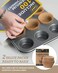 Bake Choice 2 Pack Muffin Pan for Baking Standard Cupcake Pan includes 100 Natural Cupcake Liners Muffin Tin Nonstick 12 Cup Baking Pans Set Carbon Steel Baking Supplies