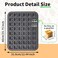 Beasea Mini Brownie Bite Pan with Dividers 1 Pack 48 Mini Small Tiny Cup All Edges Non Stick Square Cupcake Baking Sheet Tin Tray Carbon Steel Bakeware Individual Cutter Baking Pan Black