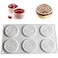 TUKE 6 Holes Spiral Shape Silicone Mold 3D Cake Moulds Mousse for Ice Creams Chocolate Pastry Bakeware Dessert Art Pan