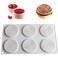 TUKE 6 Holes Spiral Shape Silicone Mold 3D Cake Moulds Mousse for Ice Creams Chocolate Pastry Bakeware Dessert Art Pan