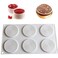 TUKE 6 Holes Spiral Shape Silicone Mold 3D Cake Moulds Mousse for Ice Creams Chocolate Pastry Bakeware Dessert Art Pan