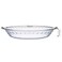 FEOOWV 1 Pack Round Glass Pie Pans for Baking Round Baking Dishes with Handles for Apple Pie Pumpkin Pie Salads Clear 10in