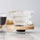 Hario V60 Glass Coffee Dripper Size 01 Olive Wood