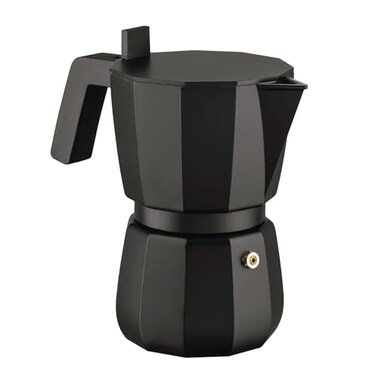 Alessi Moka Espresso Maker 6 Cups Black