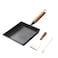 Toutrop 75 Cast Iron Omelette Pan Rectangle Tamagoyaki Egg Roll Pan Square Cooking Pans for All Stoves