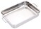 Master Class MasterClass Deep Stainless Steel Roasting Tin with Folding Handles and Hob Compatible Design 37 x 27 x 65cm Silver