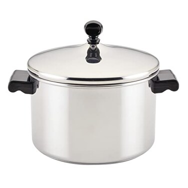 Farberware Classic Series Stainless Steel Sauce Pot with Lid 4Quart Cookware Silver