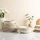 AmorArc Ceramic Dinnerware SetsHandmade Reactive Glaze Stoneware Plates and Bowls SetsHighly Scratch Resistant Dishwasher Microwave Safe Dishes SetService for 6 18pc