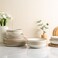 AmorArc Ceramic Dinnerware SetsHandmade Reactive Glaze Stoneware Plates and Bowls SetsHighly Scratch Resistant Dishwasher Microwave Safe Dishes SetService for 6 18pc