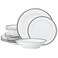 Noritake Charlotta Platinum 12Piece Dinnerware Set Service for 4