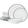 Noritake Charlotta Platinum 12Piece Dinnerware Set Service for 4